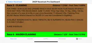 2M2P Racetrack Pro screenshot #2 for iPhone