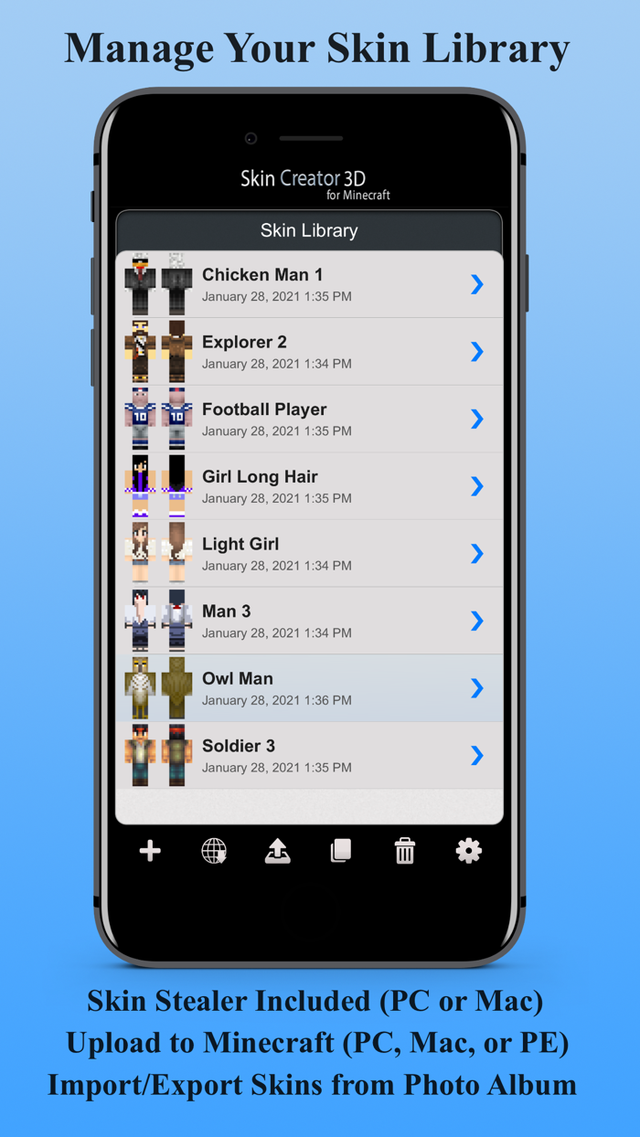 Skin Creator 3D for Minecraft