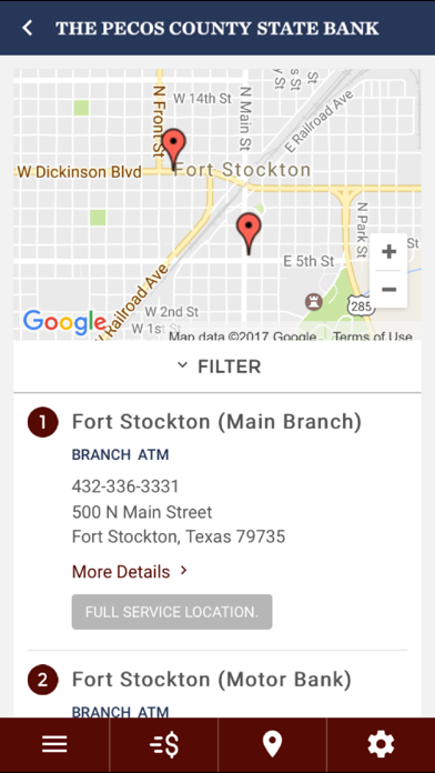 The Pecos County State Bank Screenshot