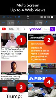 dual - multi screen webbrowser iphone capturas de pantalla 3