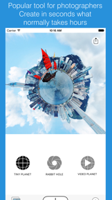 Tiny Planet Photos and Video screenshot