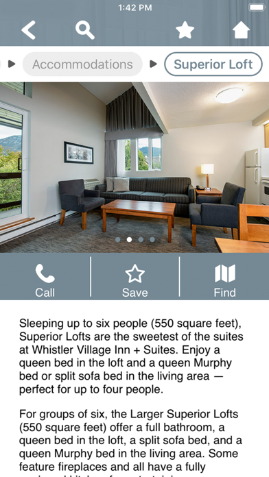 Whistler Village Inn & Suites Screenshot