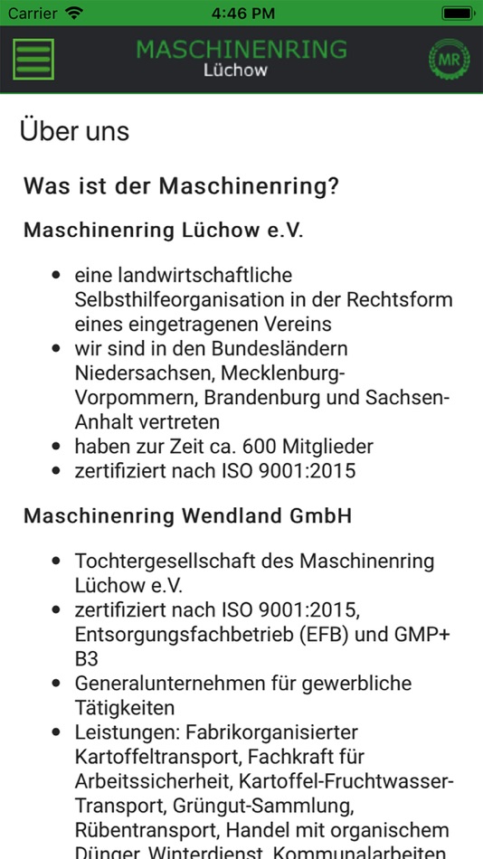 #1. Maschinenring Lüchow e.V. (iOS) 由: Scavix Software GmbH & Co. KG