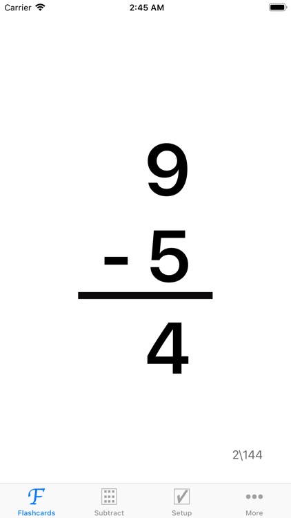 Math Subtraction Flashcards screenshot-4