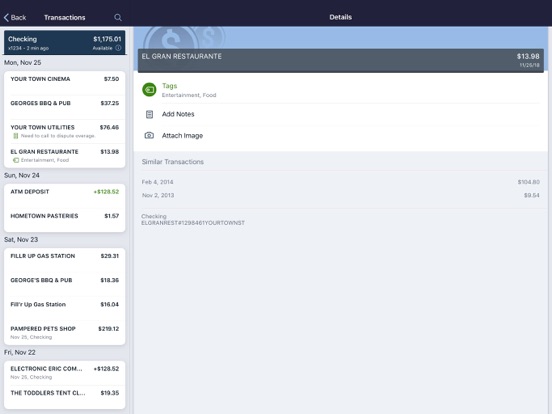 UTB Mobile Banking iPad screenshot 3 - Finance app