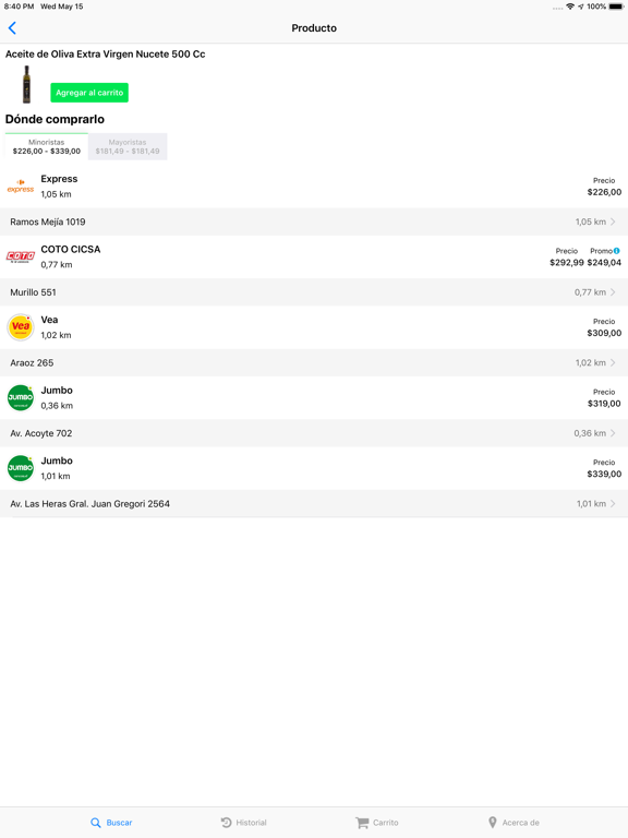Screenshot #5 pour Dónde Compro