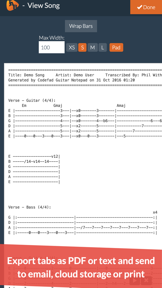 #5. Guitar Notepad - Tab Editor (iOS) 由: Codefad