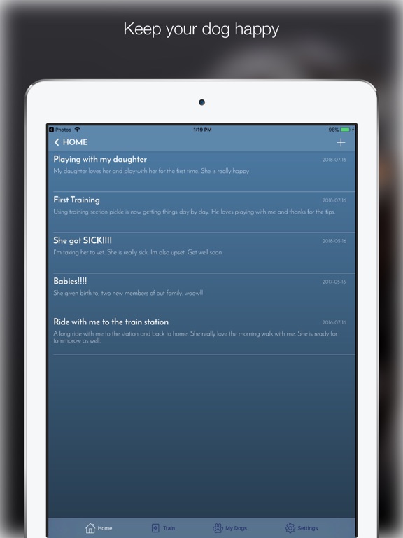 My Dog App - Care my Dog iPad screenshot
