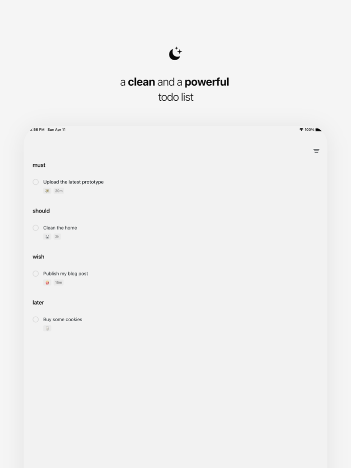Note - to do list and tasks