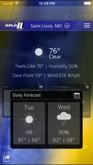 kplr news 11 st louis weather iphone screenshot 1