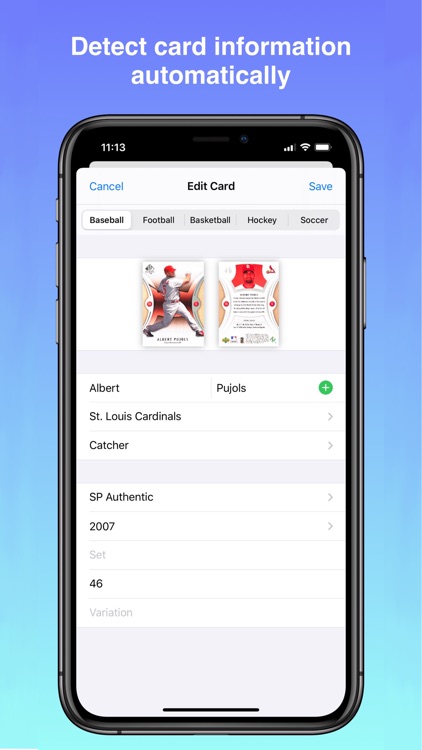 Cardstock: Sports Card Scanner screenshot-3