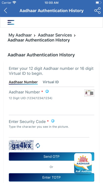 Aadhaar Card QR Scanner