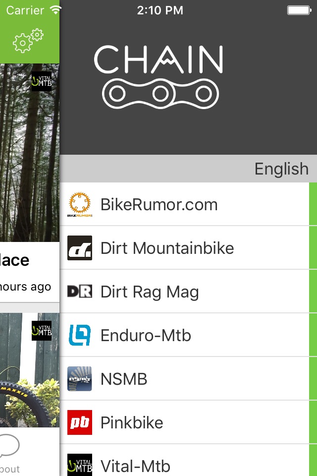 Chain : mountain bike news screenshot 2