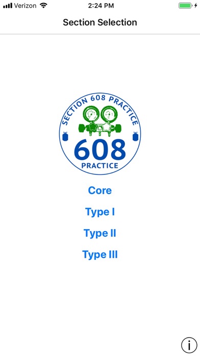 EPA 608 Practice Screenshot