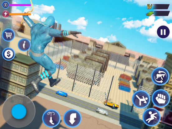 Screenshot #5 pour En volant Corde héros Homme Ba