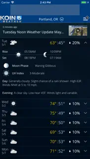 pdx weather - koin portland or iphone screenshot 2