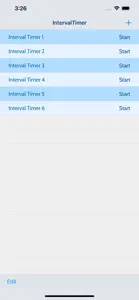 Precision Interval Timer screenshot #2 for iPhone