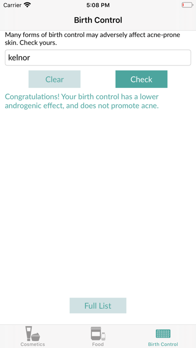 Acne-Safe Screenshot