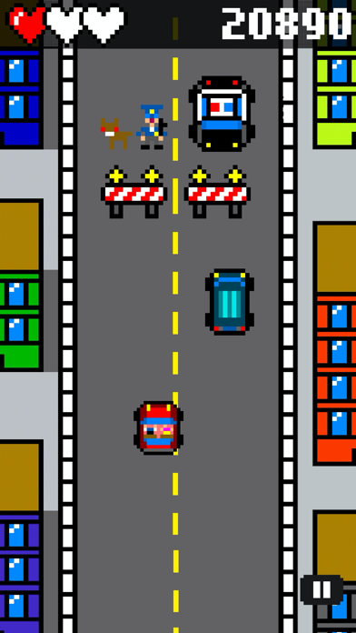 Drive and Jump: 8-bit retro racing action screenshot 4