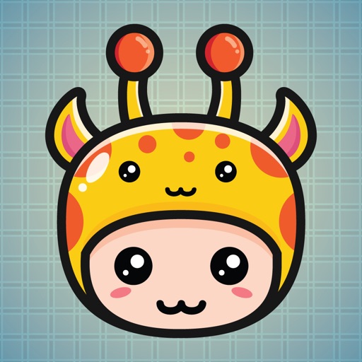 Sticker Me Giraffe Mascot Boy icon