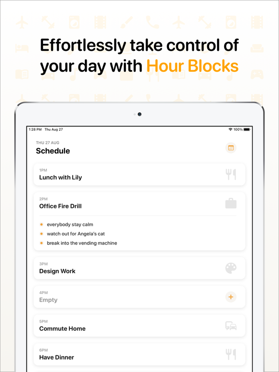 Screenshot #4 pour Hour Blocks: Day Planner