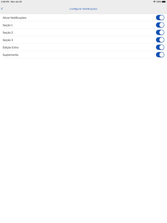 Diário Oficial da União (DOU) iPad screenshot