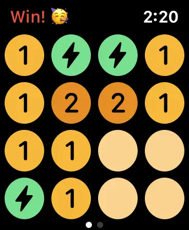 Screenshot #2 pour Minesweeper Game on Watch