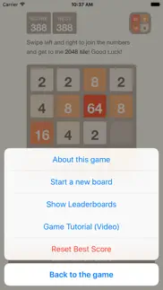 2048 - the official game iphone screenshot 2