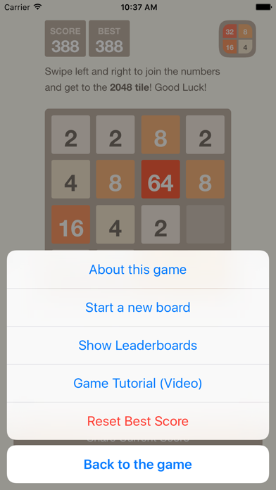 Screenshot #2 pour 2048 - The official game