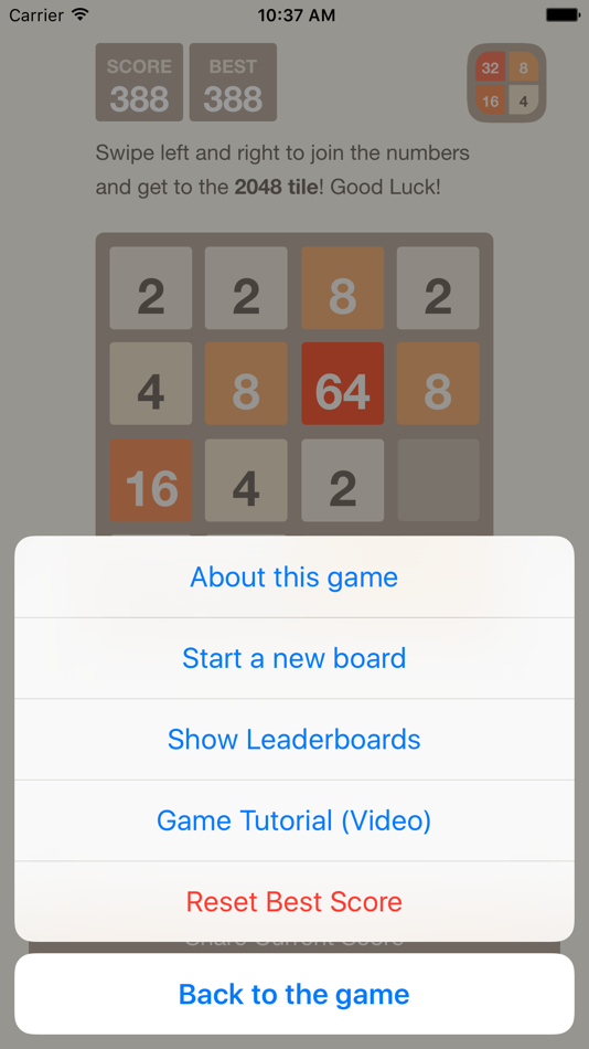 #2. 2048 - The official game (iOS) 由: RanduSoft SRL