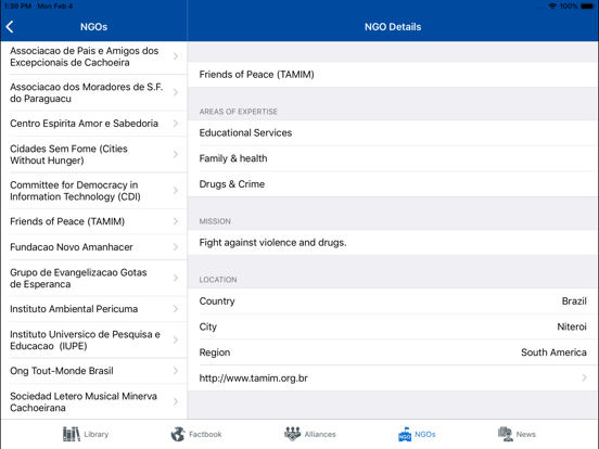 Model UN iPad screenshot 8 - Reference app