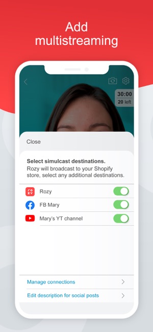 Rozy–Sell more with live video(圖5)-速報App