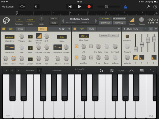 SynthMaster One iPad app afbeelding 5