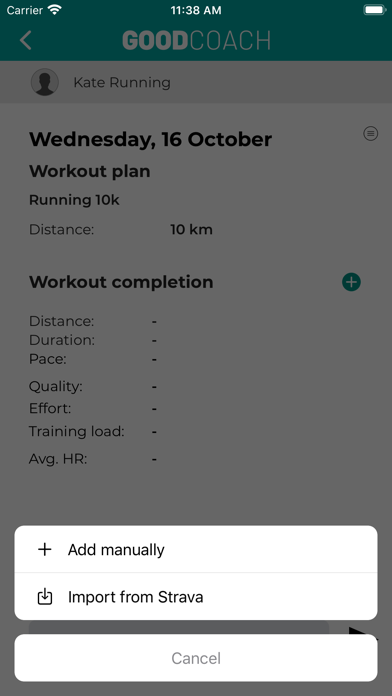 Good Coach App Screenshot