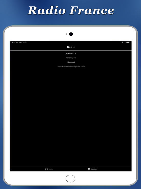 Radios France iPad screenshot