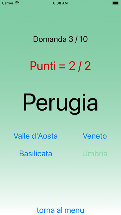 Regioni e provincie d'Italia Screenshot