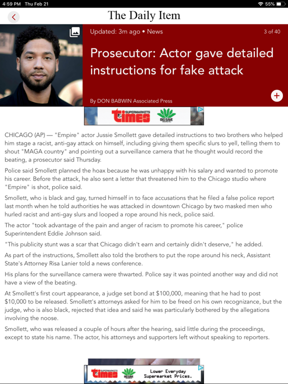 The Daily Item- Sunbury, PA iPad screenshot 2 - News app