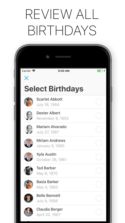 Contacts Birthday Cleaner