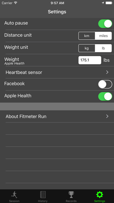 Fitmeter Run - GPS Tracker Screenshot