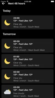 weatherlike: weather forecast iphone screenshot 3