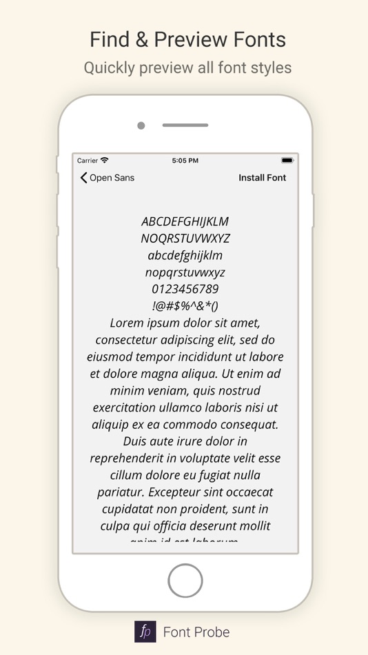 #3. Font Probe - Install Fonts (iOS) 由: 鸿升 刁