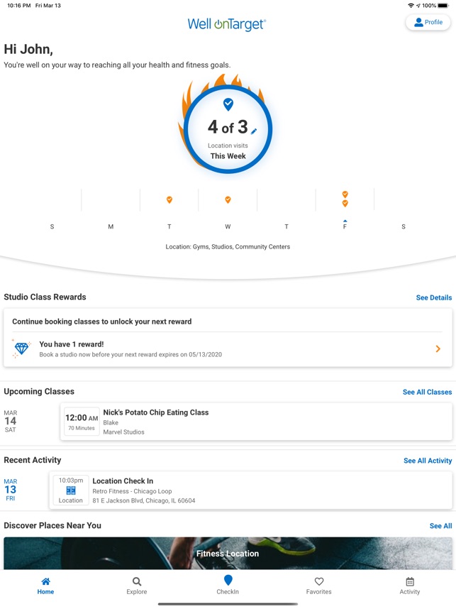 Well on target fitness program deals