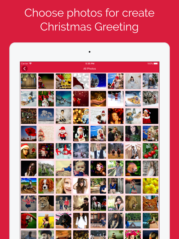 Christmas Photo Collage Frames iPad screenshot