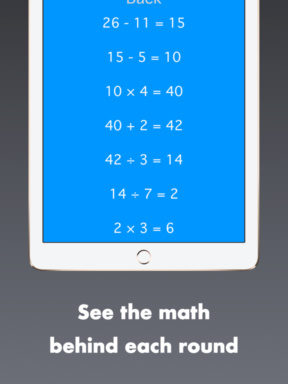 Mental Math - Quick math game iPad screenshot 4 - Education app