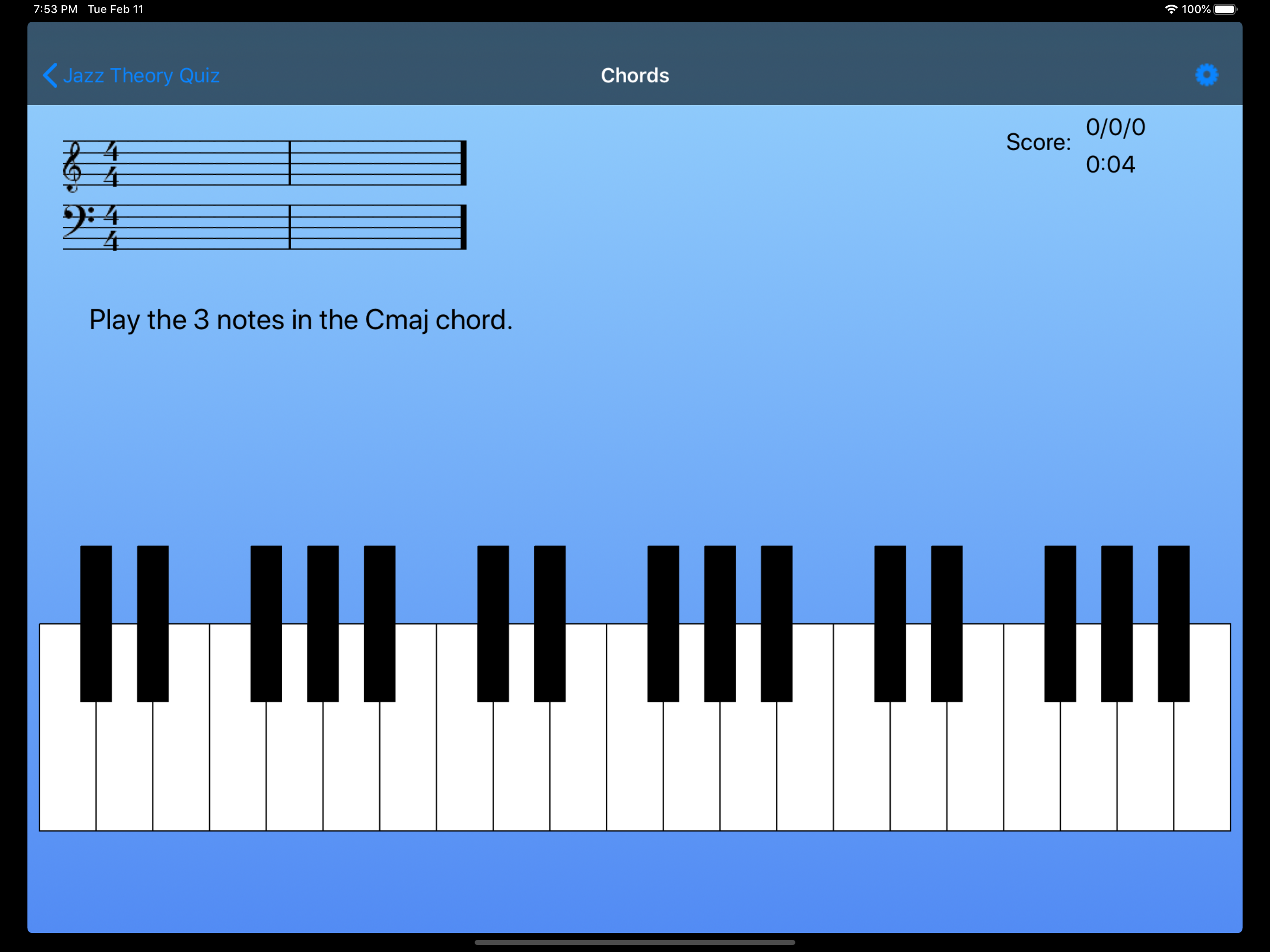 Jazz Theory Quiz
