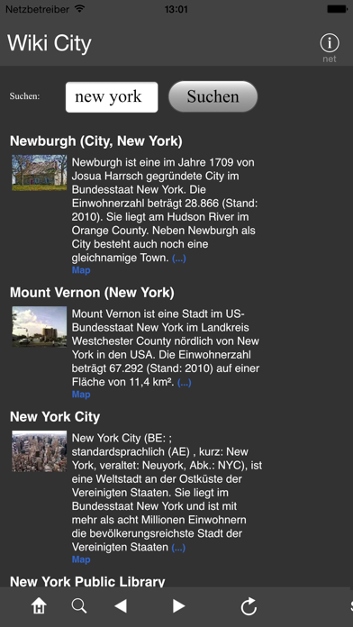 Wiki City App-Screenshot