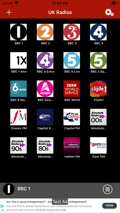 Screenshot #1 pour UK Radios
