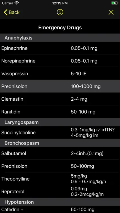 Screenshot 5 di 6 di AnesthoCalc
