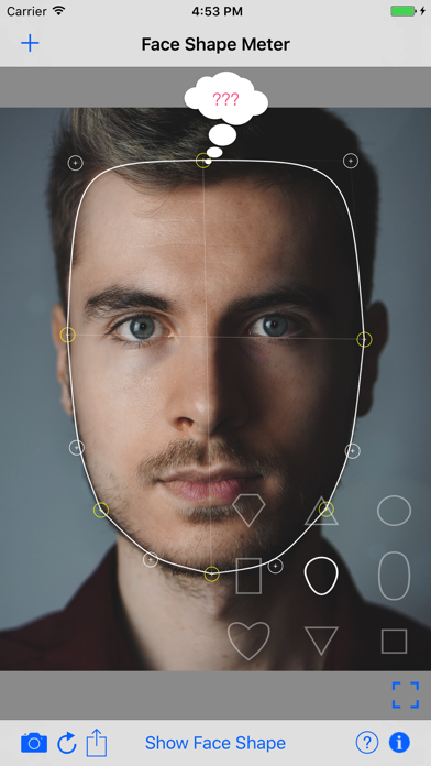 Face Shape Meter camera tool Screenshot