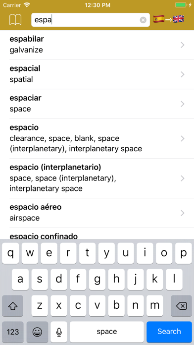 Spanish Dictionary - offlineのおすすめ画像1
